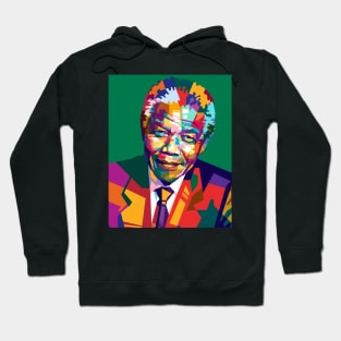 Nelson Mandela Pop art Portrait Illustration Hoodie